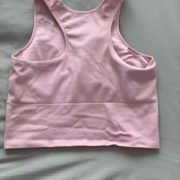 Pink Ribbed Tank Top - Picture 2 of 2